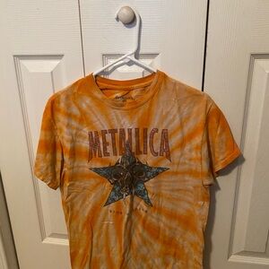 🧡LAST CHANCE🧡 
Metallica Orange Tie-Dye Short Sleeve Tee